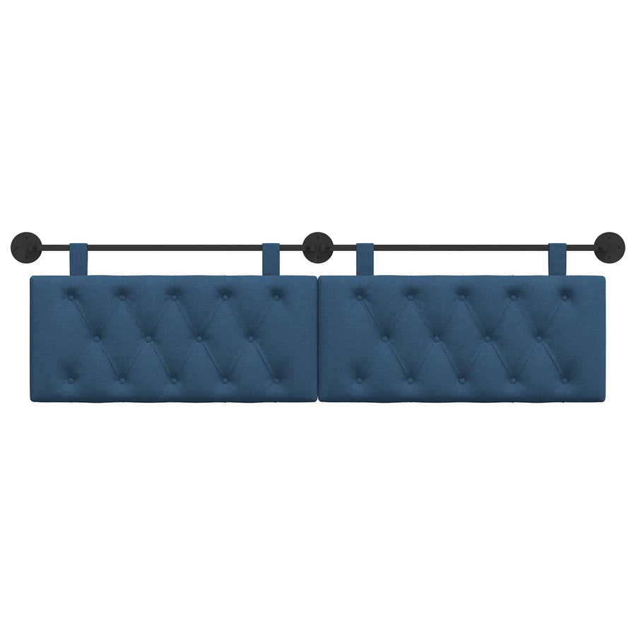 Hangend Hoofdeinde Wandgemonteerd Blauw 190 x 55 x 7 cm Stof