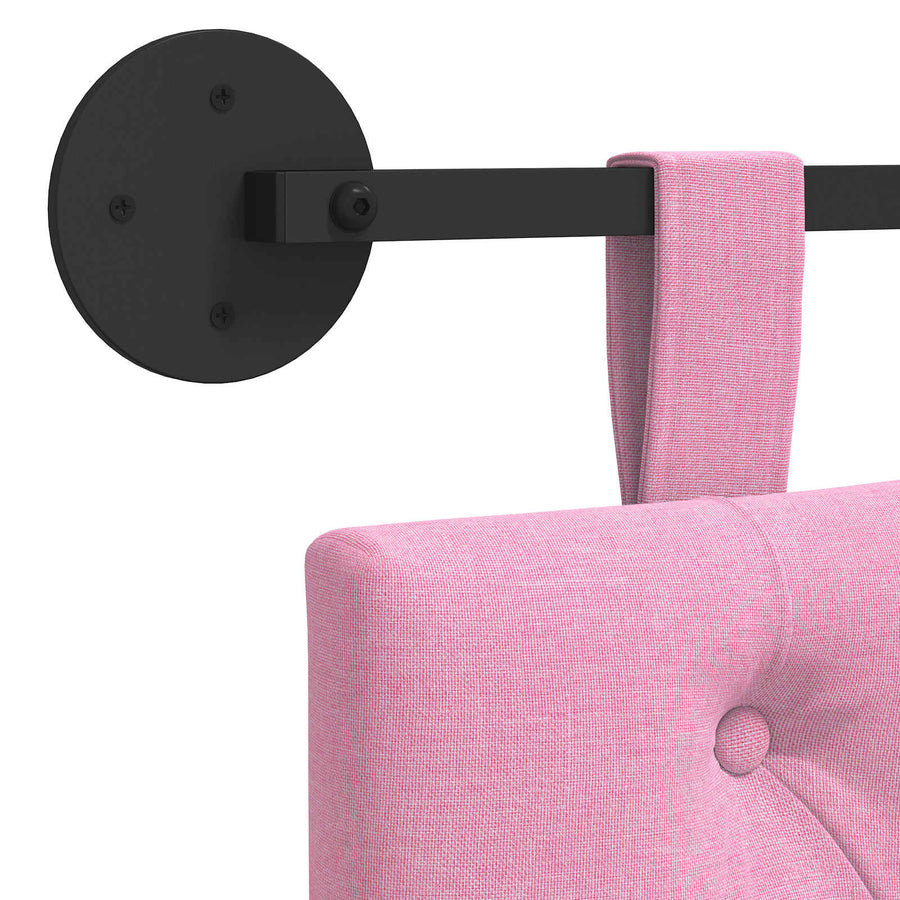 Hangend Hoofdeinde Wandgemonteerd Roze 190 x 55 x 7 cm Stof