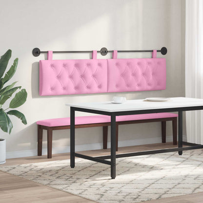Hangend Hoofdeinde Wandgemonteerd Roze 190 x 55 x 7 cm Stof