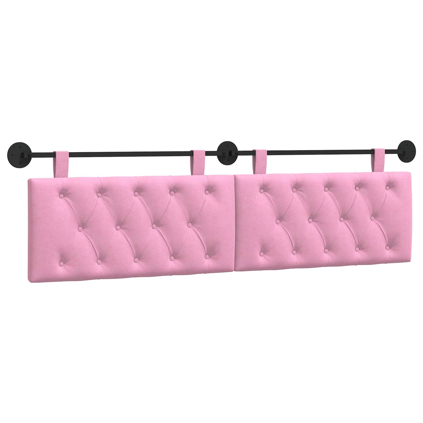 Hangend Hoofdeinde Wandgemonteerd Roze 190 x 55 x 7 cm Stof