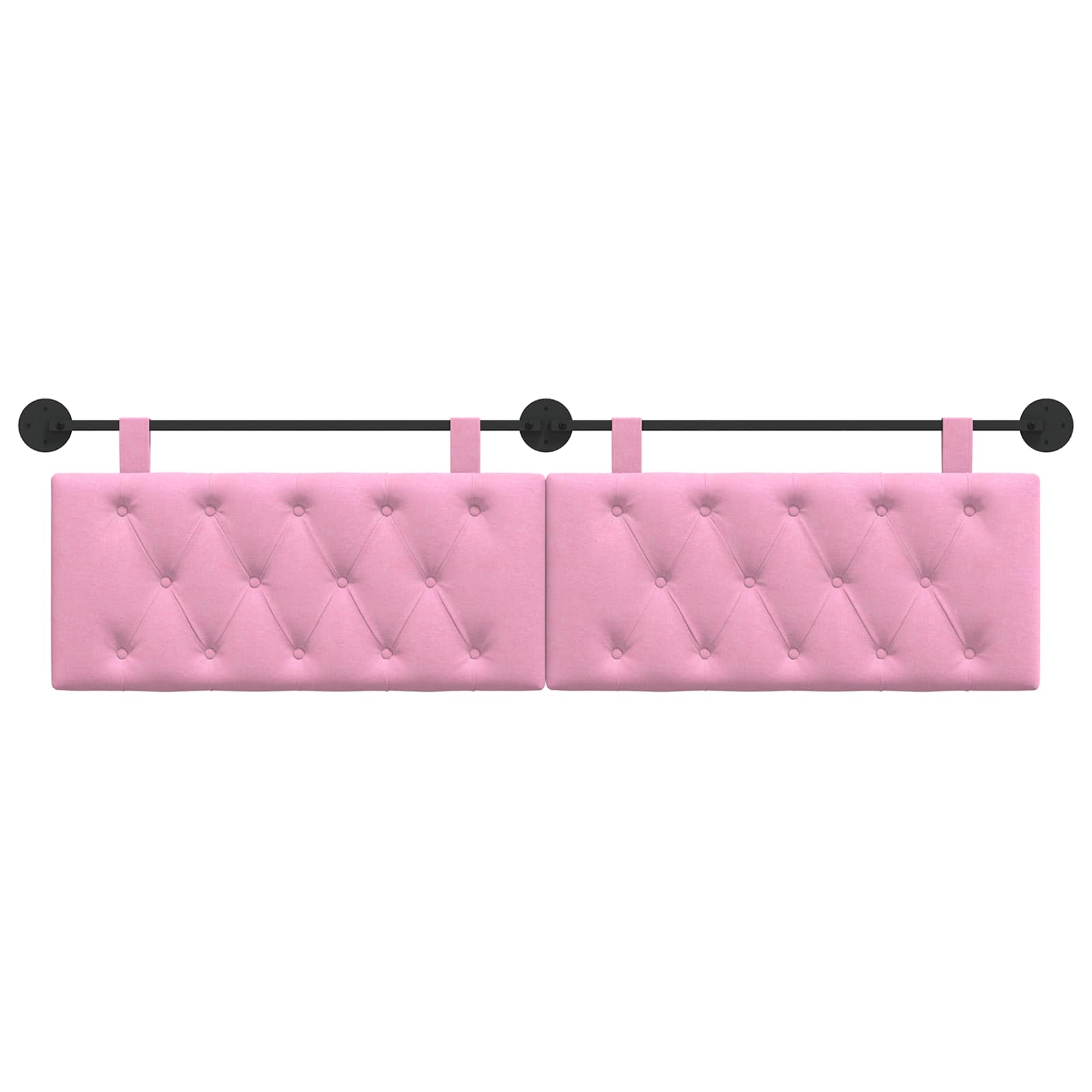 Hangend Hoofdeinde Wandgemonteerd Roze 190 x 55 x 7 cm Stof