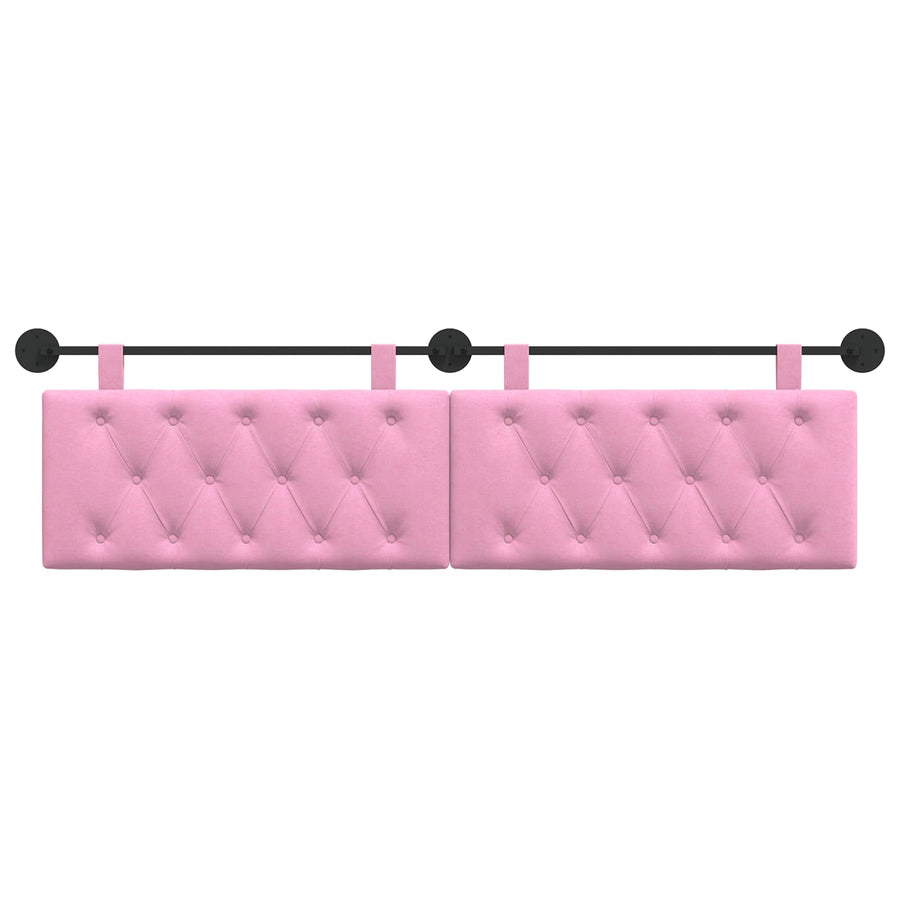 Hangend Hoofdeinde Wandgemonteerd Roze 190 x 55 x 7 cm Stof