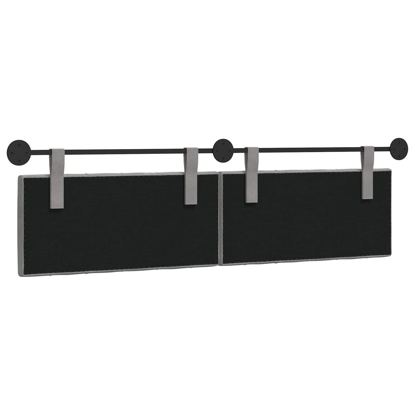 Hangend Hoofdeinde Lichtgrijs 190 x 55 x 7 cm Fluweel