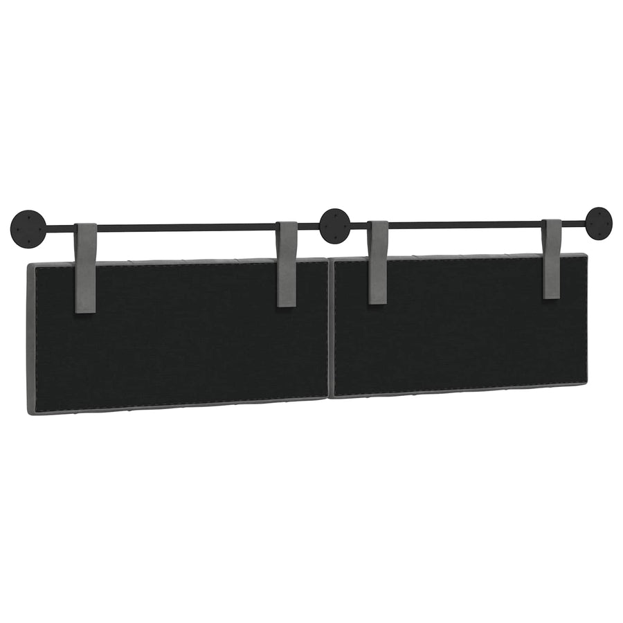 Hangend Hoofdeinde Donkergrijs 190 x 55 x 7 cm Fluweel