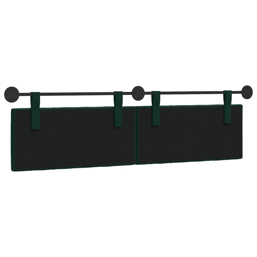 Hangend Hoofdeinde Donkergroen 190 x 55 x 7 cm Fluweel