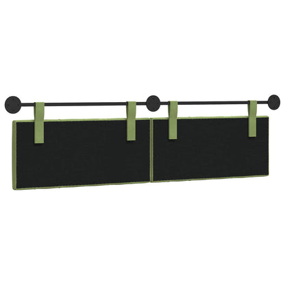 Hangend Hoofdeinde Lichtgroen 190 x 55 x 7 cm Fluweel