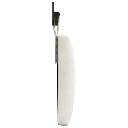 Hangend Hoofdeinde Wandgemonteerd Crème 190 x 55 x 7 cm Fluweel
