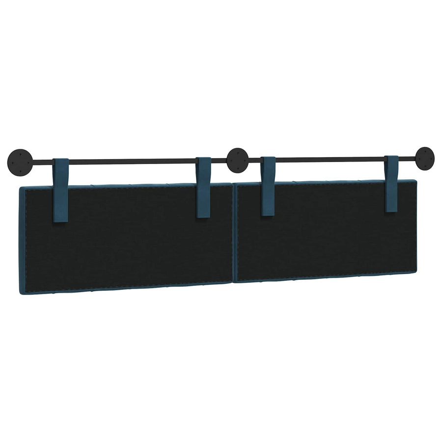 Hangend Hoofdeinde Wandgemonteerd Blauw 190 x 55 x 7 cm Fluweel