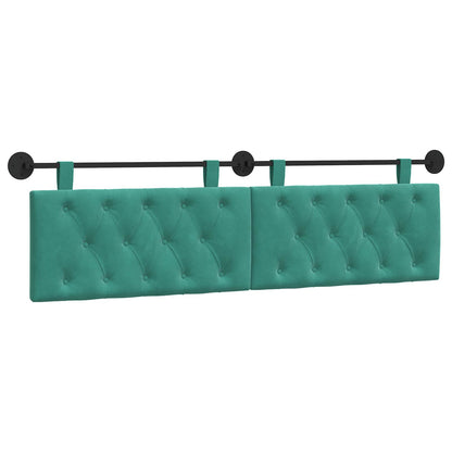 Hangend Hoofdeinde Turquoise 190 x 55 x 7 cm Fluweel
