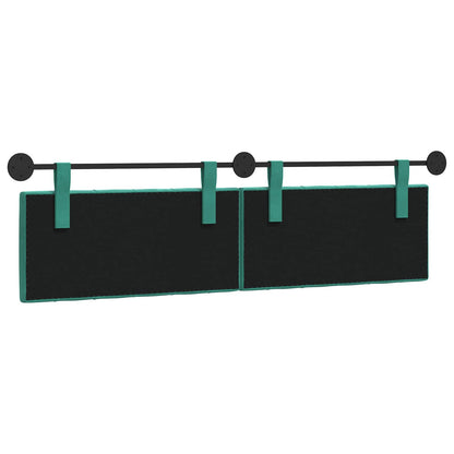 Hangend Hoofdeinde Turquoise 190 x 55 x 7 cm Fluweel