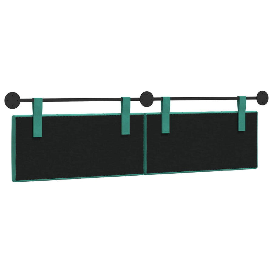 Hangend Hoofdeinde Turquoise 190 x 55 x 7 cm Fluweel