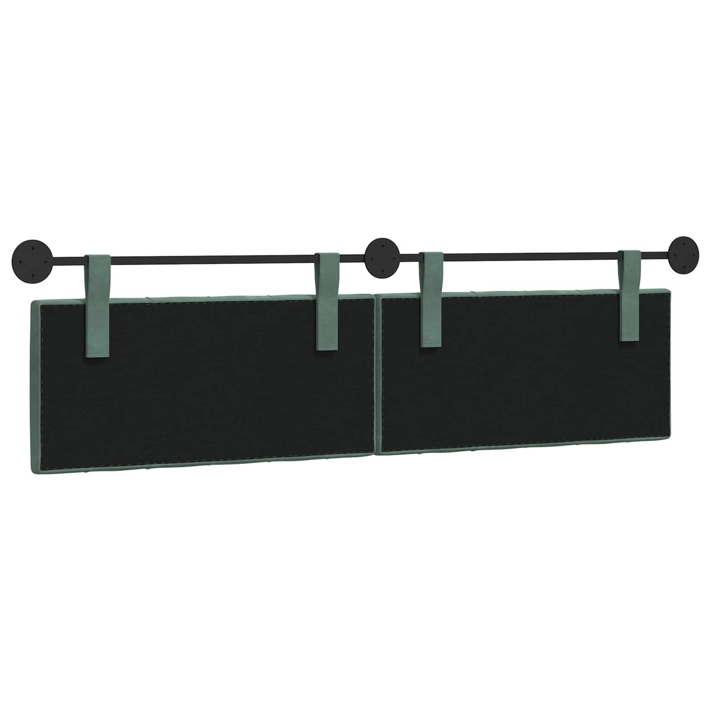 Hangend Hoofdeinde Zeegroen 190 x 55 x 7 cm Fluweel