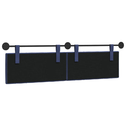 Hangend Hoofdeinde Politieblauw 190 x 55 x 7 cm Fluweel