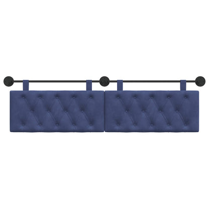 Hangend Hoofdeinde Politieblauw 190 x 55 x 7 cm Fluweel