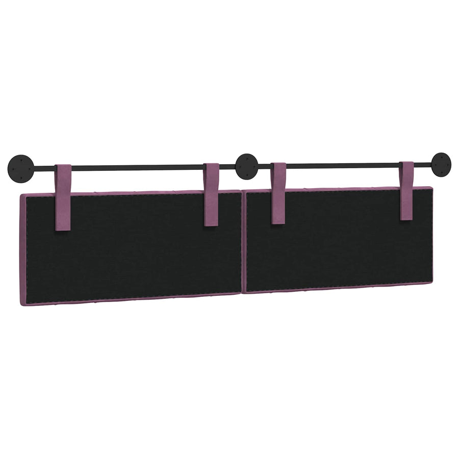 Hangend Hoofdeinde Wandgemonteerd Paars 190 x 55 x 7 cm Fluweel