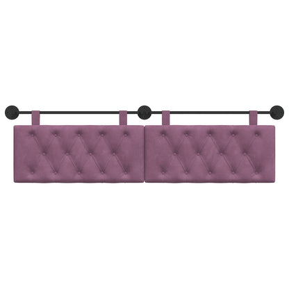 Hangend Hoofdeinde Wandgemonteerd Paars 190 x 55 x 7 cm Fluweel