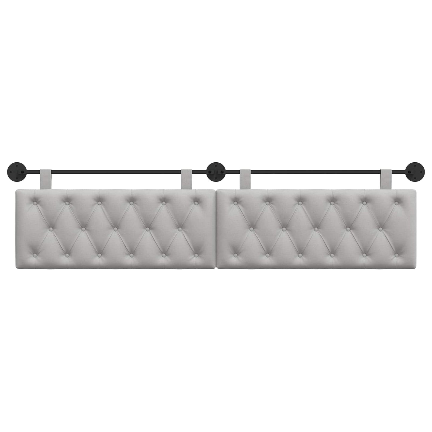Hangend Hoofdeinde Wolkengrijs 210 x 55 x 7 cm Stof