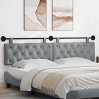 Hanging Headboard Light Grey 210 x 55 x 7 cm Fabric