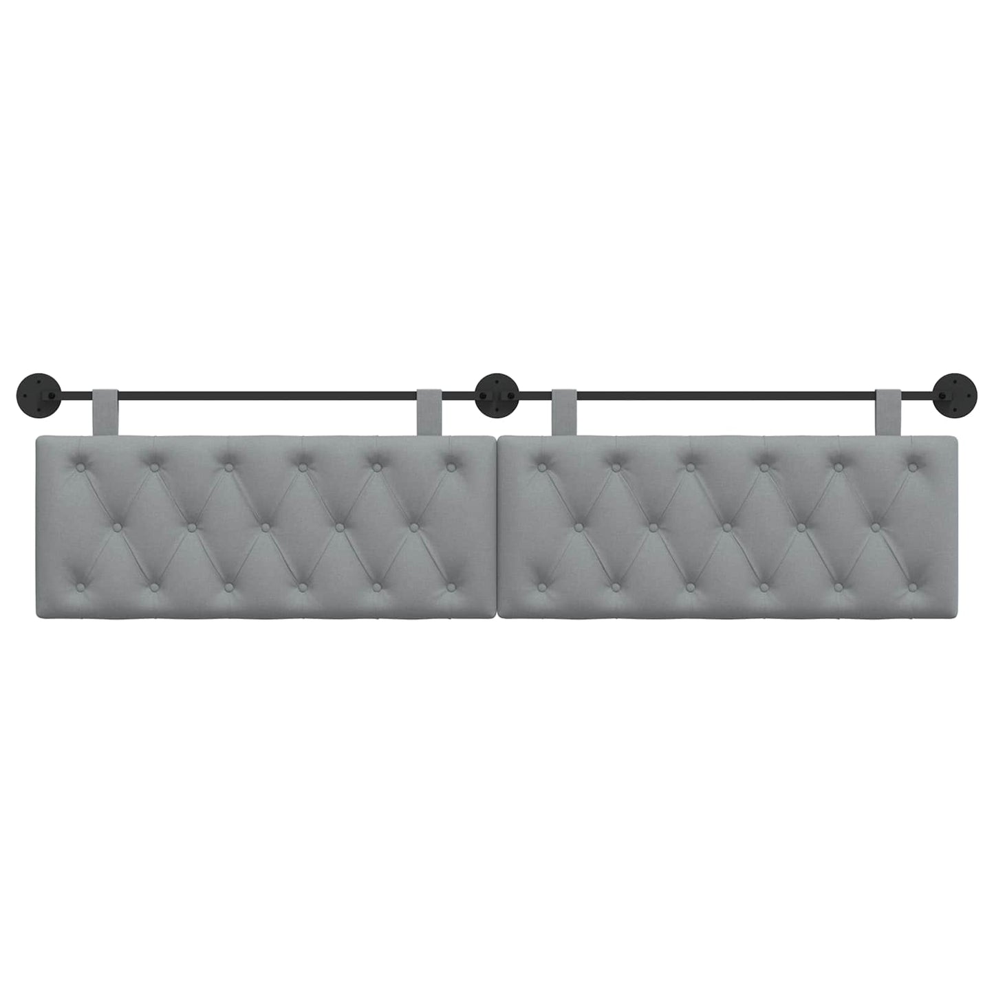 Hangend Hoofdeinde Lichtgrijs 210 x 55 x 7 cm Stof