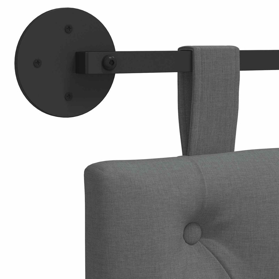 Hangend Hoofdeinde Donkergrijs 210 x 55 x 7 cm Stof