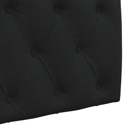 Hangend Hoofdeinde Wandgemonteerd Zwart 210 x 55 x 7 cm Stof