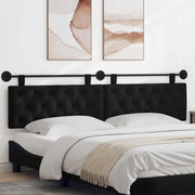 Hoofdeinde wandmontage 210x55x7 cm stof zwart