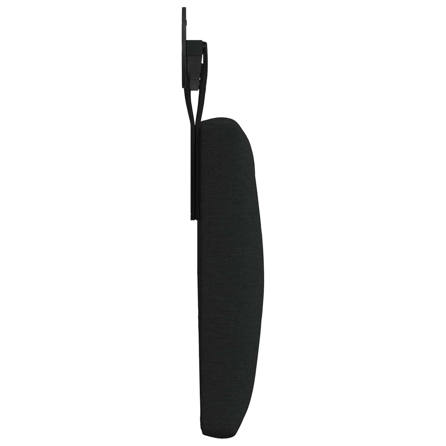 Hangend Hoofdeinde Wandgemonteerd Zwart 210 x 55 x 7 cm Stof