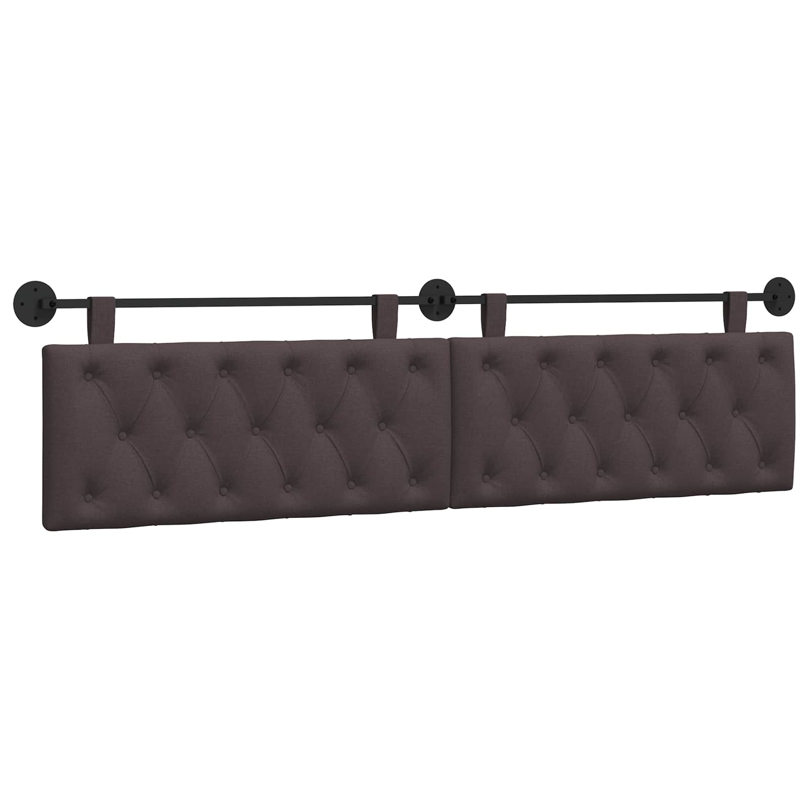 Hangend Hoofdeinde Donkerbruin 210 x 55 x 7 cm Stof