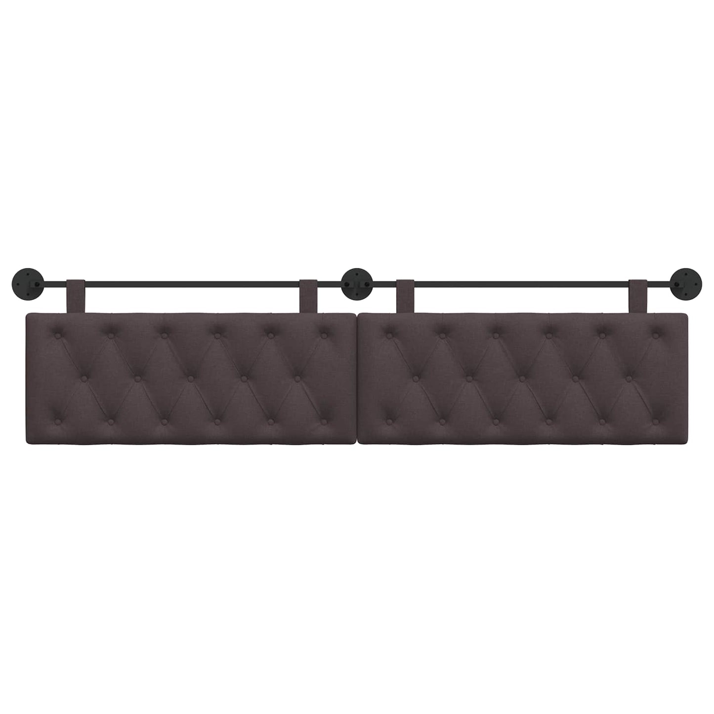 Hangend Hoofdeinde Donkerbruin 210 x 55 x 7 cm Stof