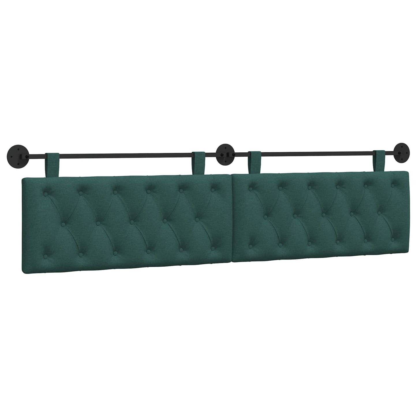 Hangend Hoofdeinde Donkergroen 210 x 55 x 7 cm Stof