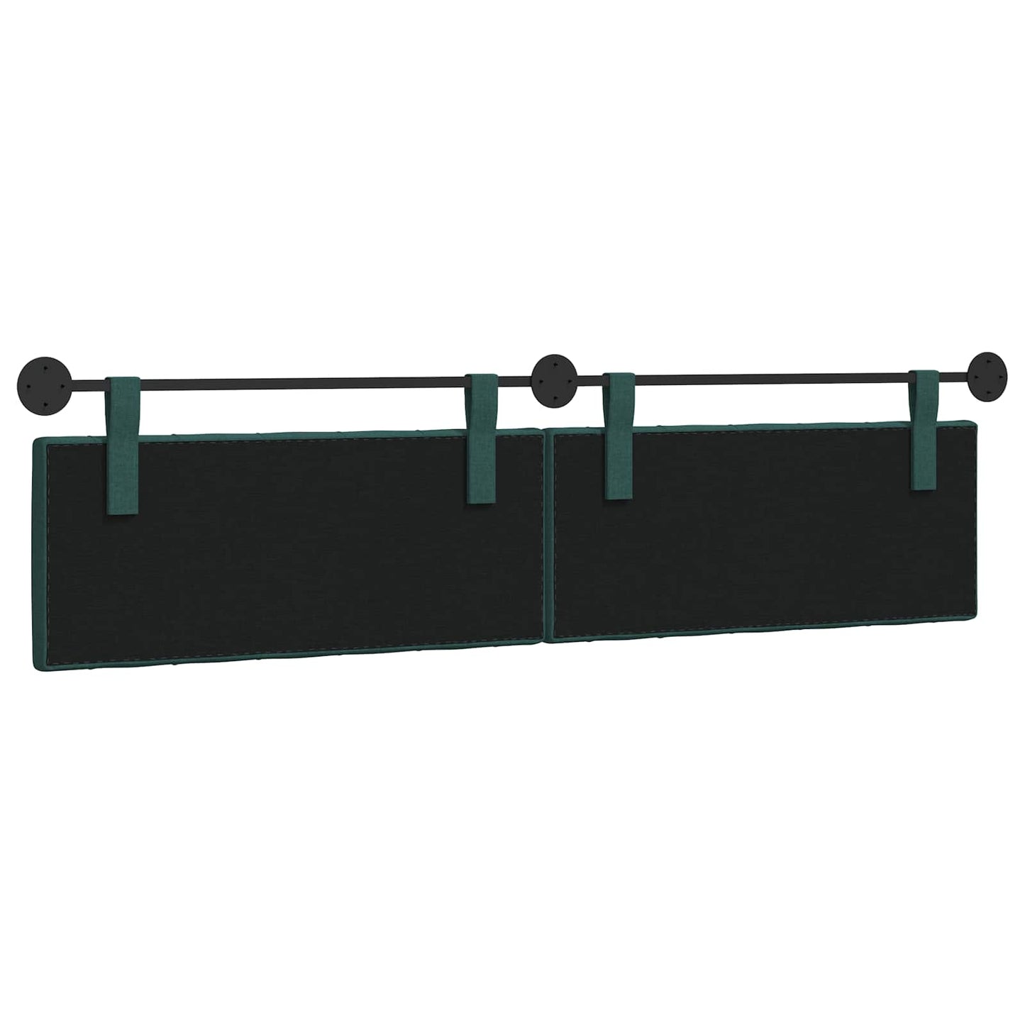 Hangend Hoofdeinde Donkergroen 210 x 55 x 7 cm Stof