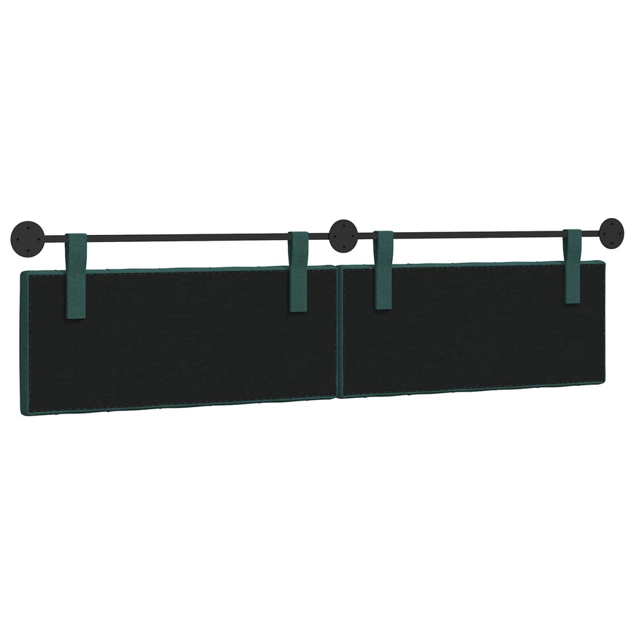 Hangend Hoofdeinde Donkergroen 210 x 55 x 7 cm Stof