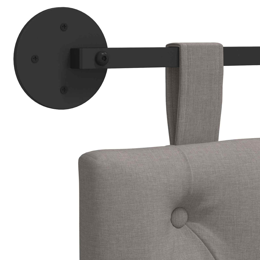 Hangend Hoofdeinde Wandgemonteerd Taupe 210 x 55 x 7 cm Stof