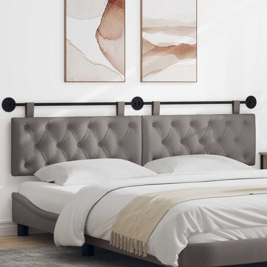 Hangend Hoofdeinde Wandgemonteerd Taupe 210 x 55 x 7 cm Stof