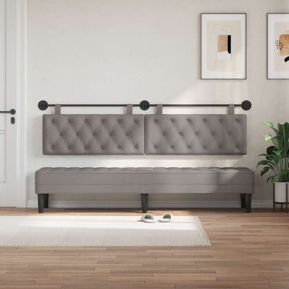 Hangend Hoofdeinde Wandgemonteerd Taupe 210 x 55 x 7 cm Stof