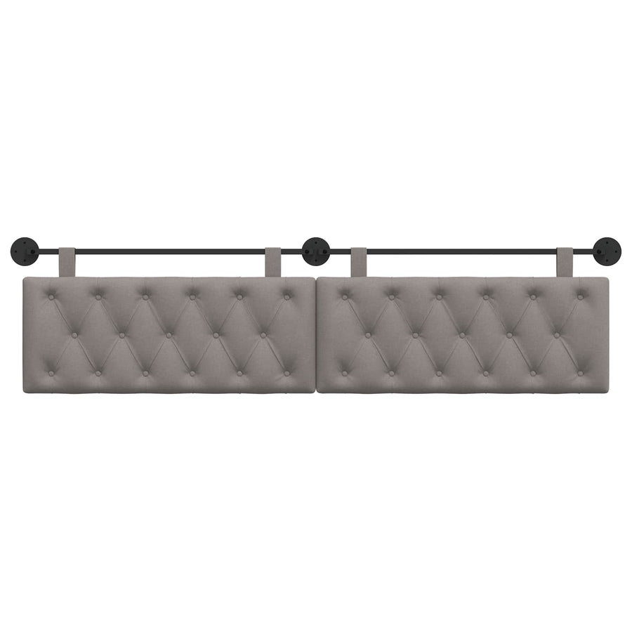 Hangend Hoofdeinde Wandgemonteerd Taupe 210 x 55 x 7 cm Stof