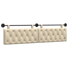 Hangend Hoofdeinde Wandgemonteerd Crème 210 x 55 x 7 cm Stof