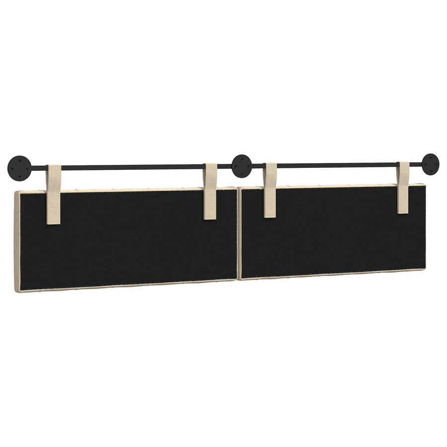 Hangend Hoofdeinde Wandgemonteerd Crème 210 x 55 x 7 cm Stof