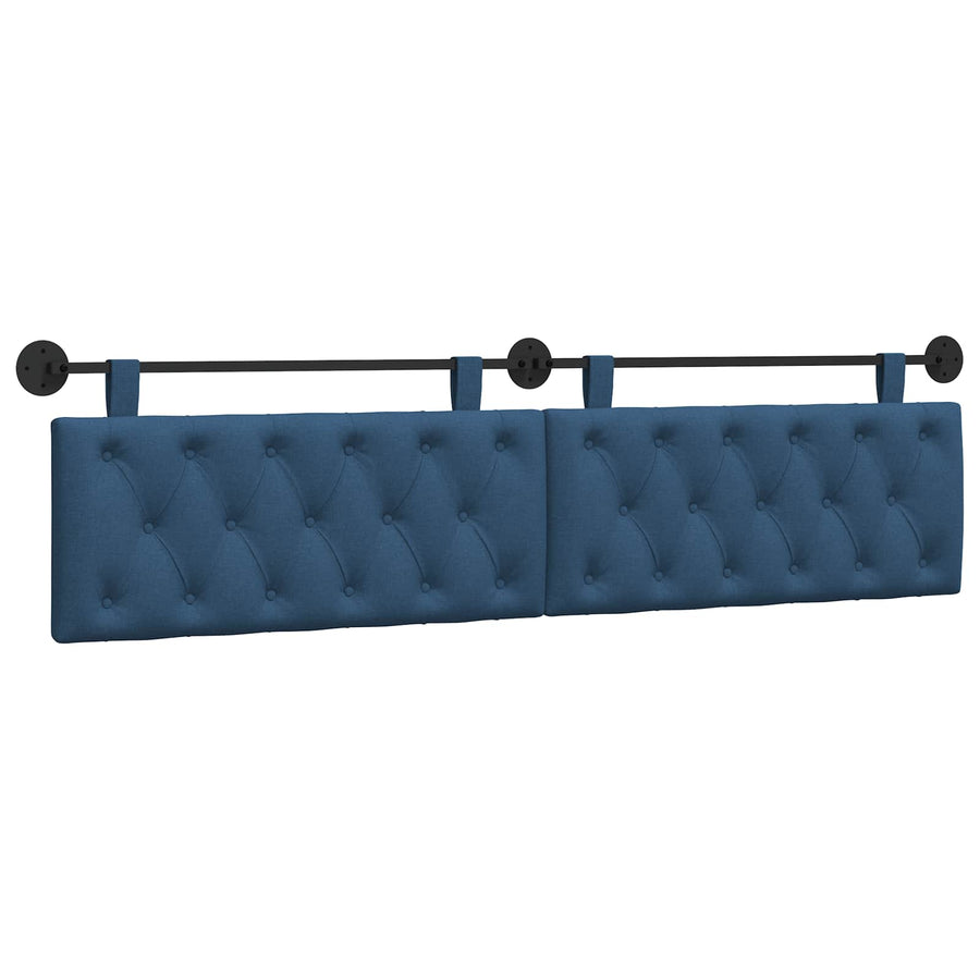 Hangend Hoofdeinde Wandgemonteerd Blauw 210 x 55 x 7 cm Stof