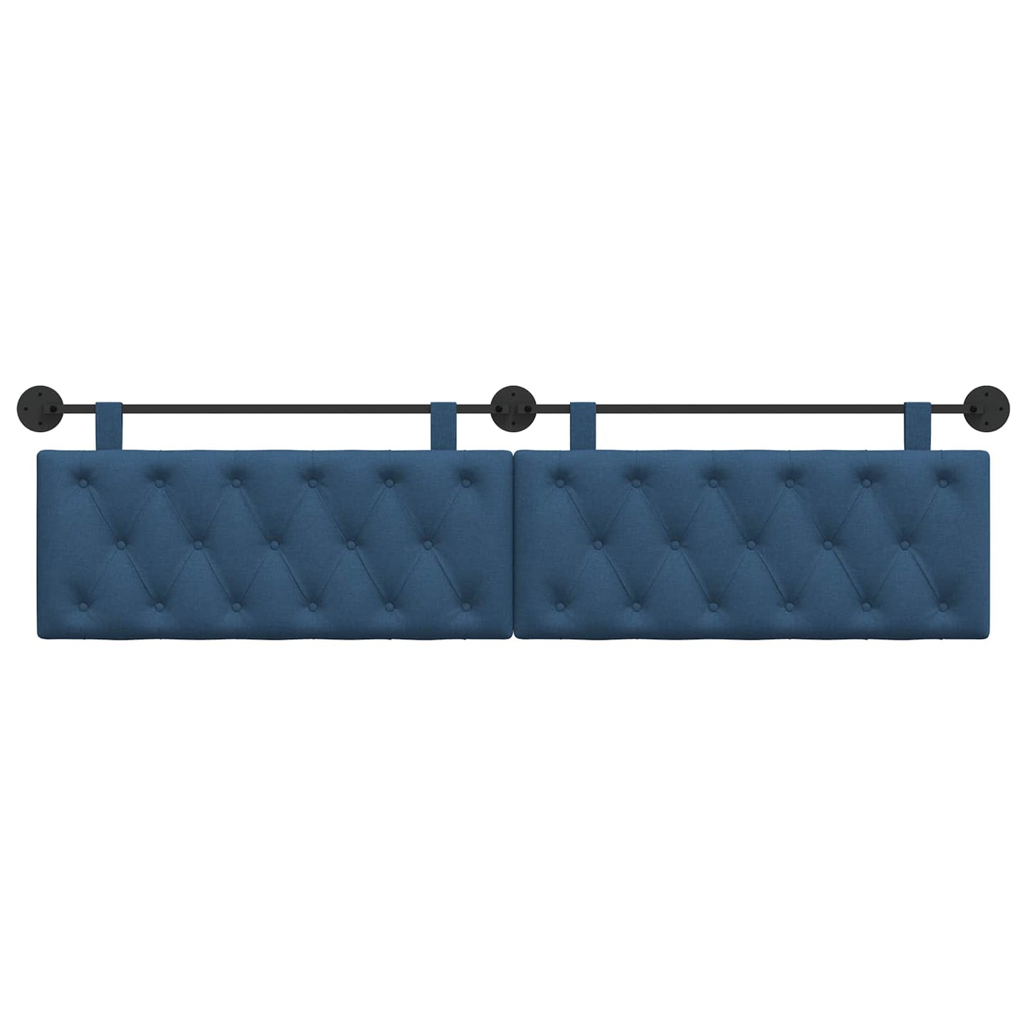 Hangend Hoofdeinde Wandgemonteerd Blauw 210 x 55 x 7 cm Stof