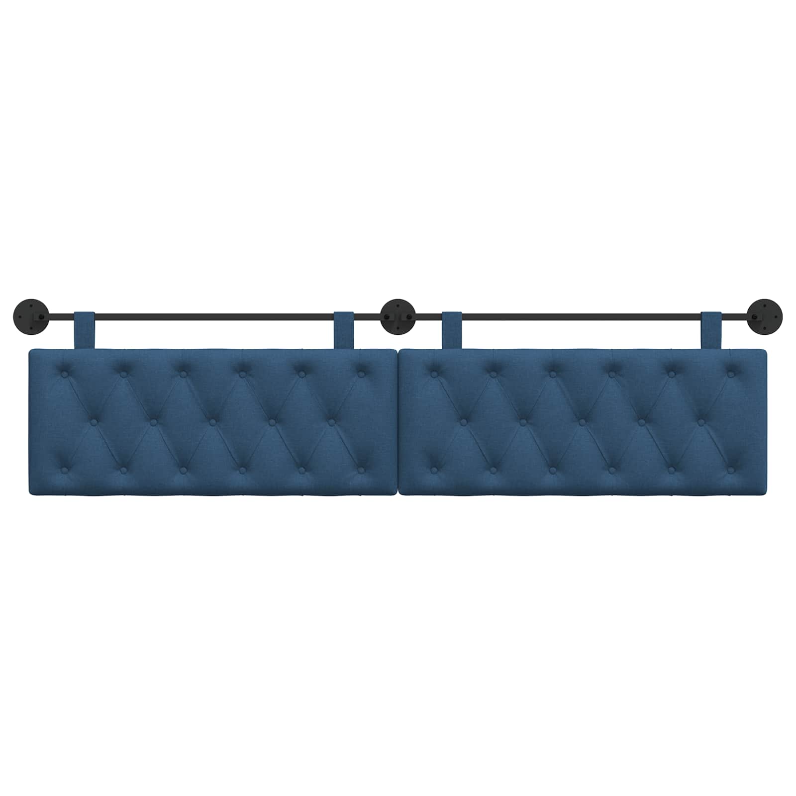 Hangend Hoofdeinde Wandgemonteerd Blauw 210 x 55 x 7 cm Stof