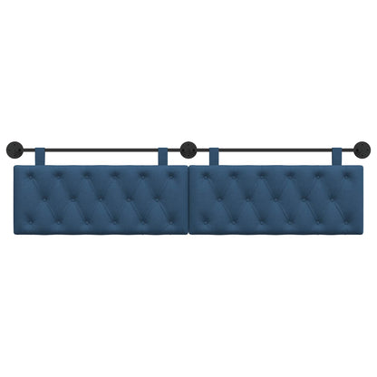 Hangend Hoofdeinde Wandgemonteerd Blauw 210 x 55 x 7 cm Stof