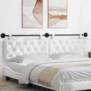 Hoofdeinde wandmontage 210x55x7 cm stof wit