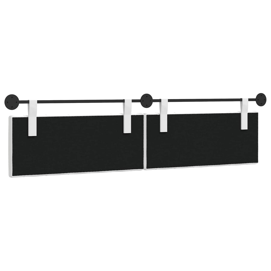 Hangend Hoofdeinde Wandgemonteerd Wit 210 x 55 x 7 cm Stof