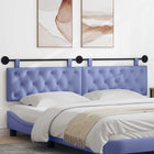 Hanging Headboard Jeans Blue 210 x 55 x 7 cm Fabric