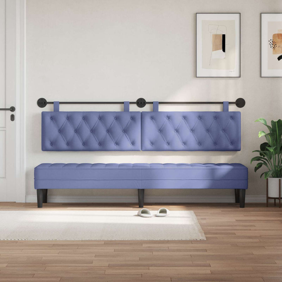Hangend Hoofdeinde Jeans Blauw 210 x 55 x 7 cm Stof