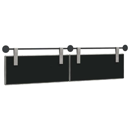 Hangend Hoofdeinde Lichtgrijs 210 x 55 x 7 cm Fluweel