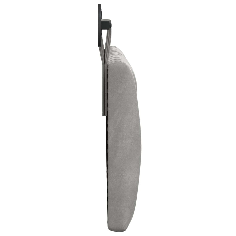 Hangend Hoofdeinde Lichtgrijs 210 x 55 x 7 cm Fluweel