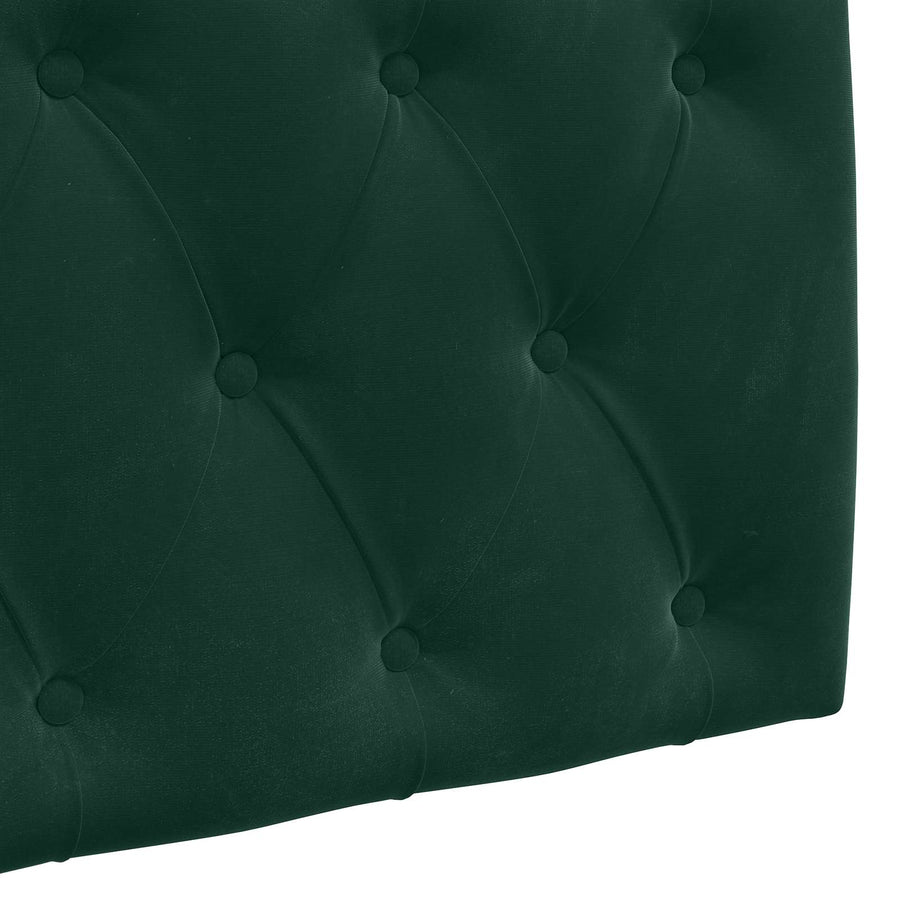 Hangend Hoofdeinde Donkergroen 210 x 55 x 7 cm Fluweel