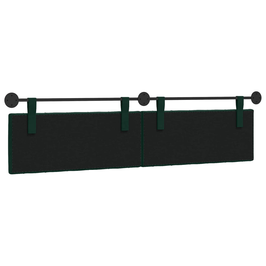 Hangend Hoofdeinde Donkergroen 210 x 55 x 7 cm Fluweel